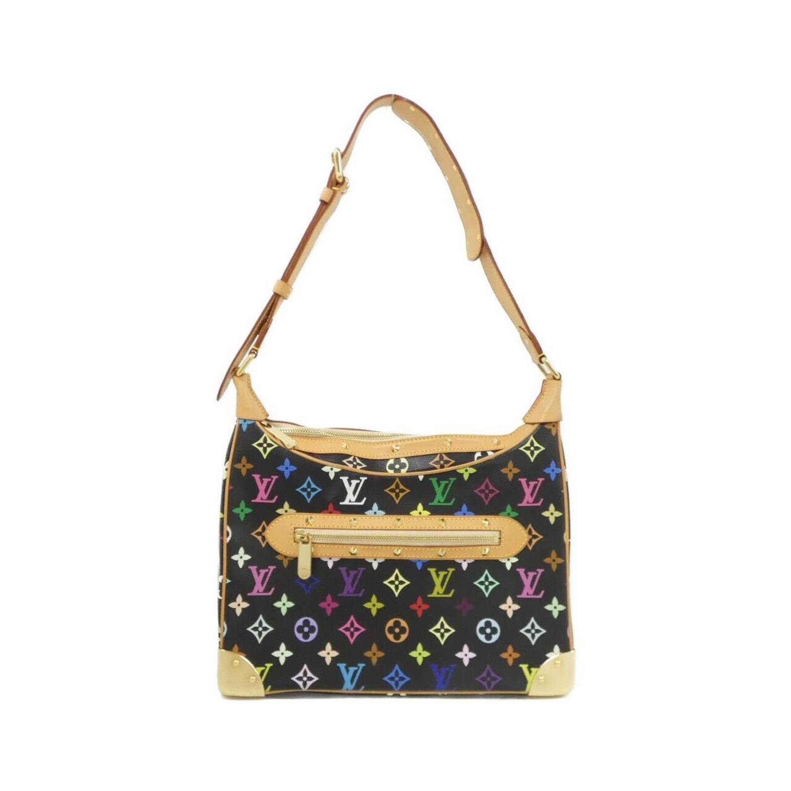 Canvas Coated Louis Vuitton Bag Shoulder: Canvas Coated Louis Vuitton Bag Shoulder Canvas Coated Louis Vuitton Bag Shoulder - A stylish and versatile shoulder bag with a unique coated canvas material, available in black with multi-color accen