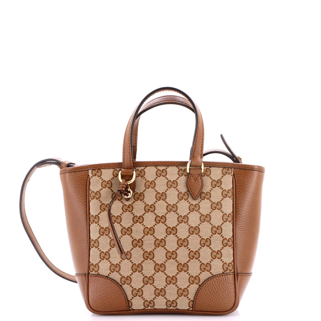 Small Leather Tote Canvas GG Convertible Gucci Bree: Small Leather Tote Canvas GG Convertible Gucci Bree Small Leather Tote Canvas GG Convertible Gucci Bree. This Gucci Bree Convertible Tote features a classic cross body design with a small leather exte