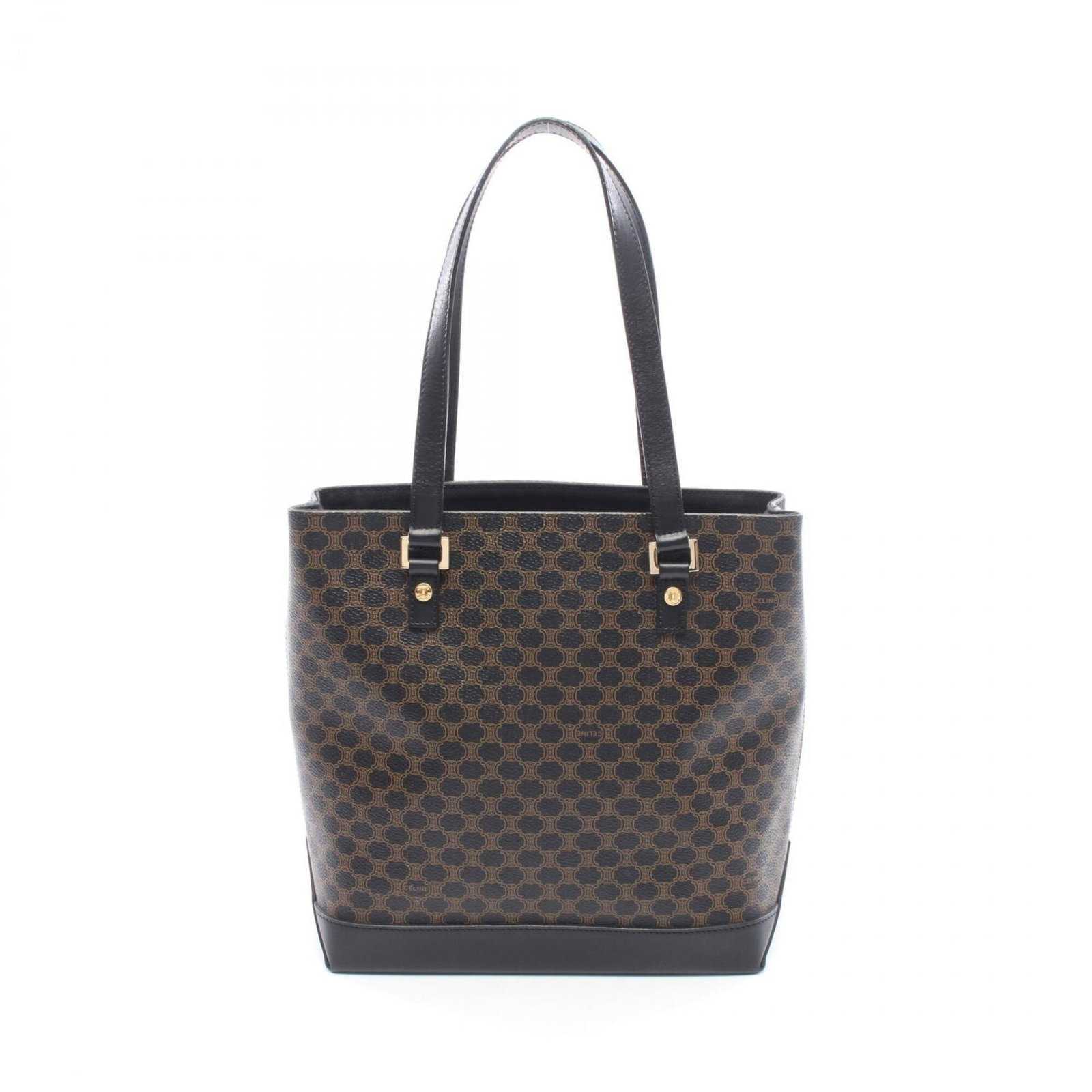 Canvas Leather Tote Bag Coated Handbag: Canvas Leather Tote Bag Coated Handbag Canvas Leather Tote Bag Coated Handbag - A stylish and versatile bag made from coated canvas and leather, available in black and brown colors, with dimensions of