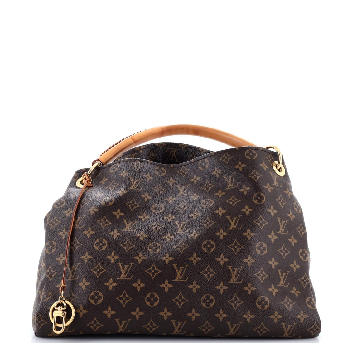 Louis Vuitton Canvas Monogram Artsy Handbag MM: Louis Vuitton Canvas Monogram Artsy Handbag MM The Louis Vuitton Canvas Monogram Artsy Handbag MM is a stylish and versatile accessory, featuring the iconic monogram pattern in a rich brown color. Wit