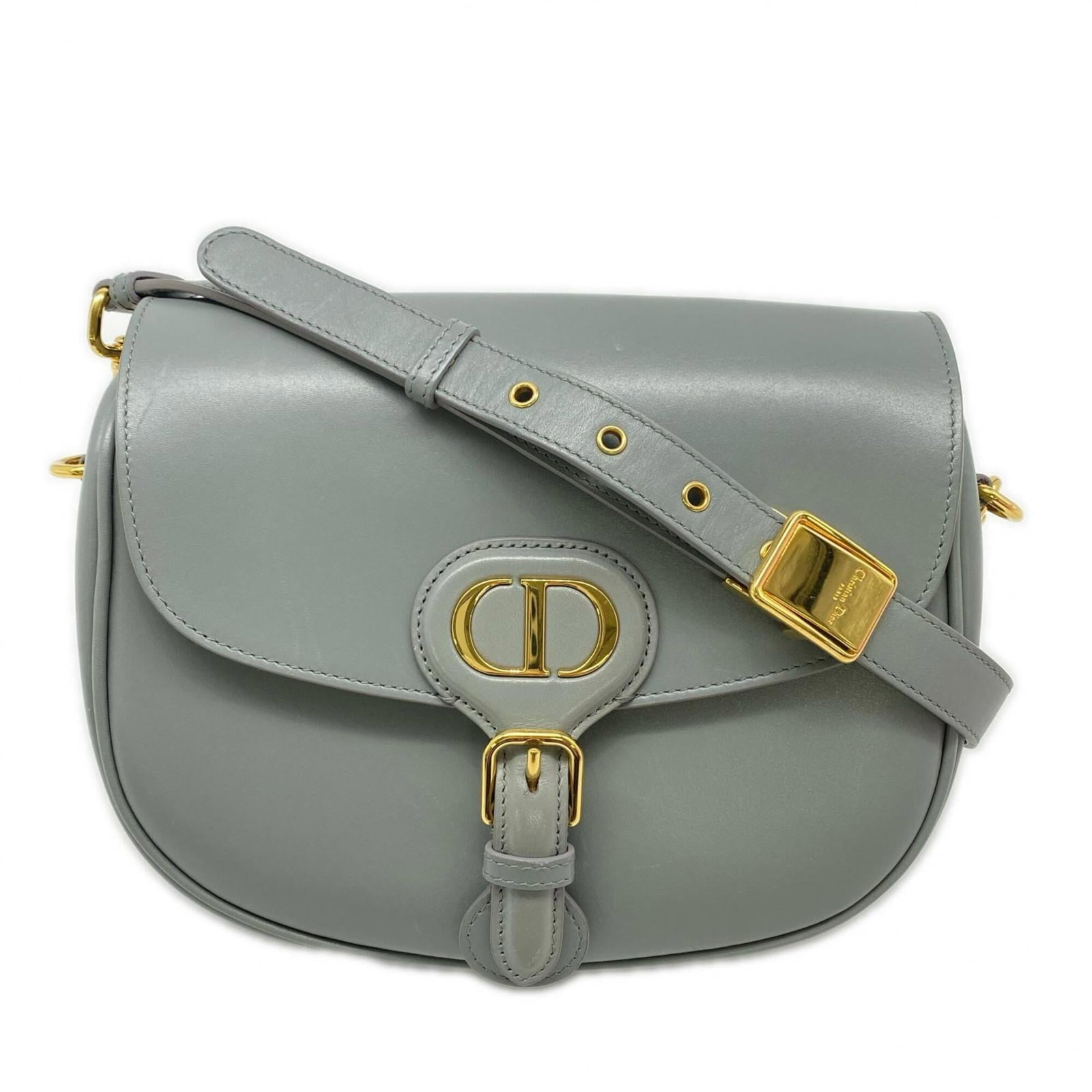 Shoulder Bag Leather Christian Dior: Shoulder Bag Leather Christian Dior Gray Leather Shoulder Bag by Christian Dior, measuring 17cm x 22cm x 6cm, features high-quality leather construction. The classic design of this shoulder bag is