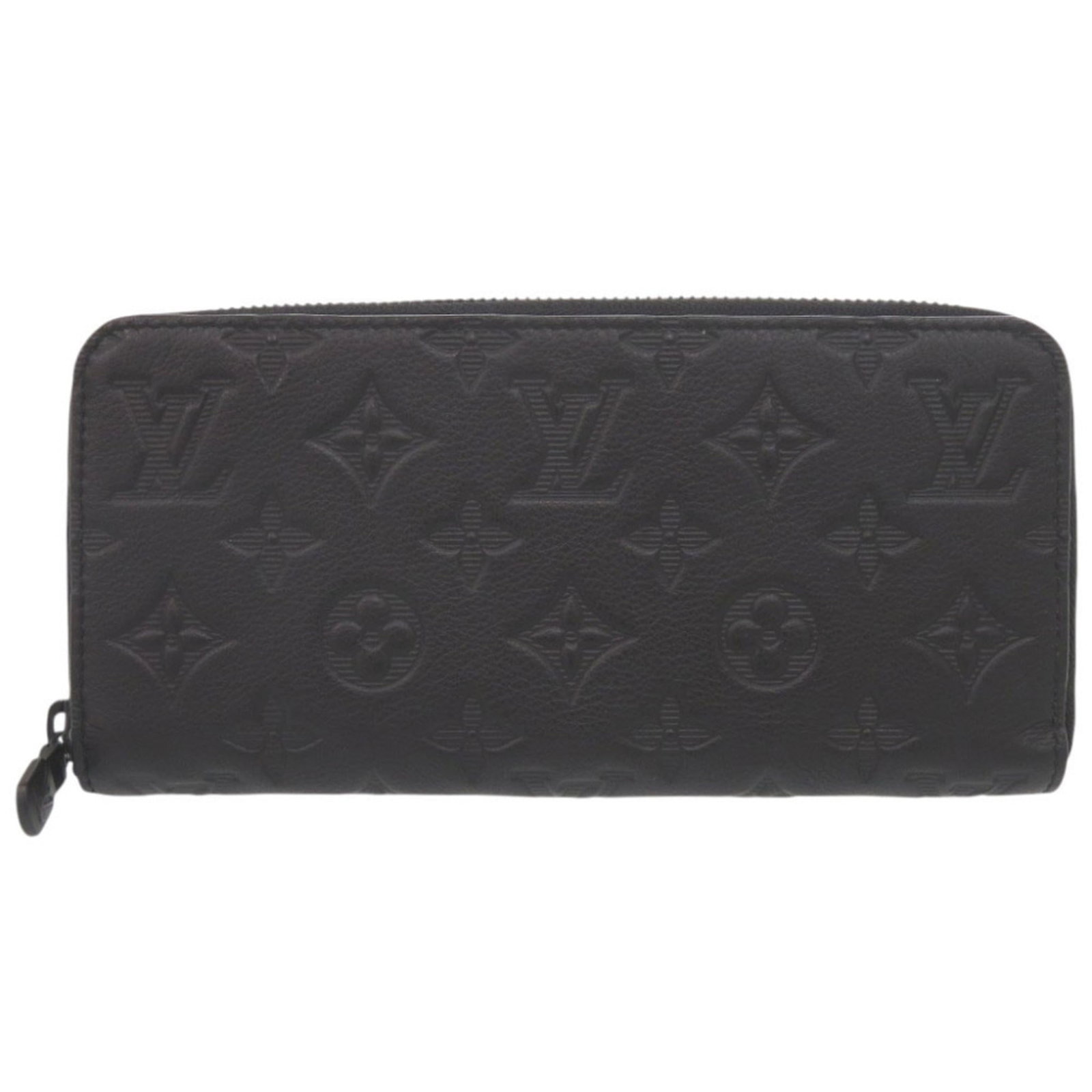 Vuitton Long Wallet Shadow Monogram Leather Bi Fold: Vuitton Long Wallet Shadow Monogram Leather Bi Fold Monogram Shadow leather provides a sophisticated and modern look to this bi-fold long wallet from Louis Vuitton. Measuring 10cm x 20cm x 2.5cm, it