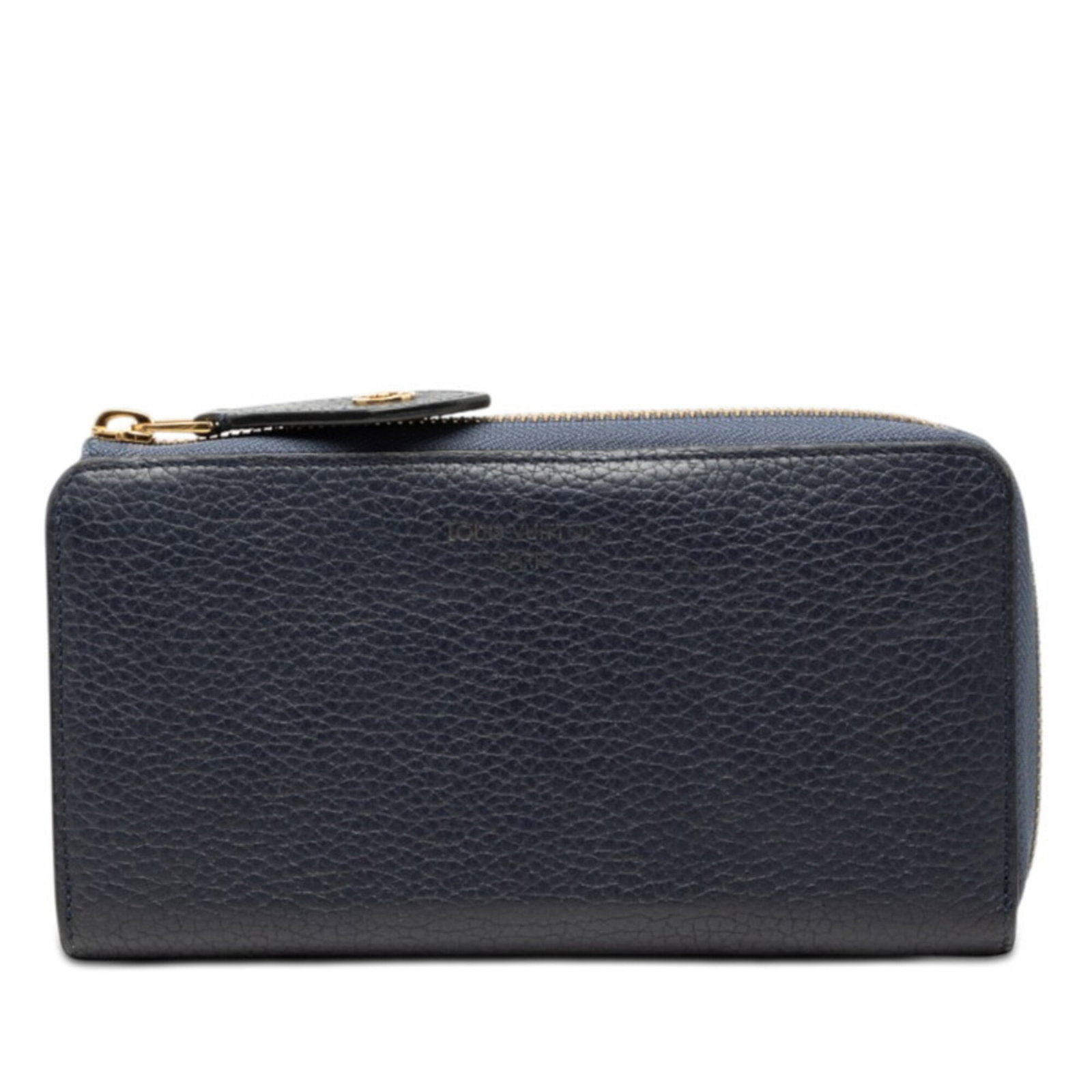 Leather Wallet Bi Fold Louis Vuitton: Leather Wallet Bi Fold Louis Vuitton Navy, Navy Blue Leather Wallet Bi Fold from Louis Vuitton, measuring 10.5cm x 19.5cm x 2.5cm, features Taurillon leather construction. This bi-fold wallet is made 
