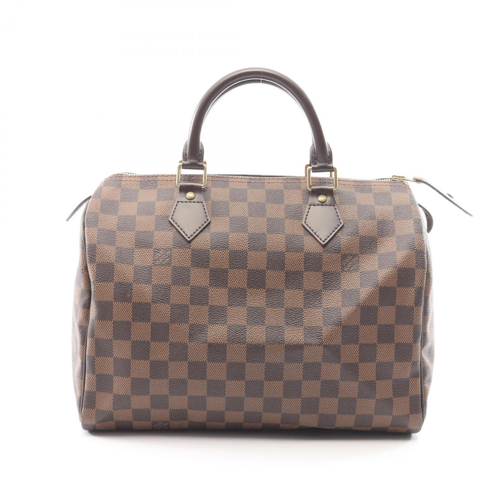 Canvas Pvc Leather Louis Vuitton Handbag Coated: Canvas Pvc Leather Louis Vuitton Handbag Coated Canvas, PVC, and leather come together in this Louis Vuitton handbag, featuring a unique coated design. The brown color and dimensions of 22cm x 30cm x