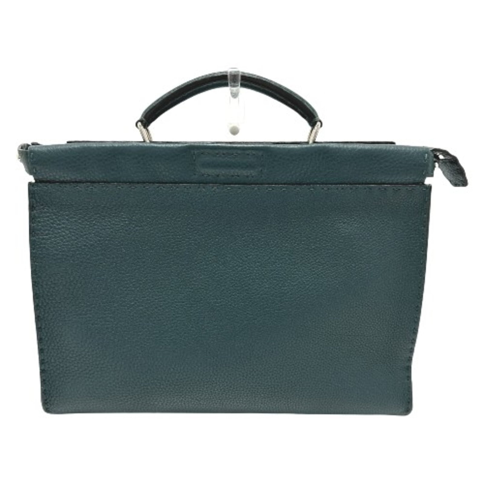 Fendi Briefcase Leather: Fendi Briefcase Leather Blue Fendi Briefcase Leather. Made from high-quality leather, this briefcase features a classic design with a 10.2-inch handle and dimensions of 36cm x 28.5cm x 4cm. The blue