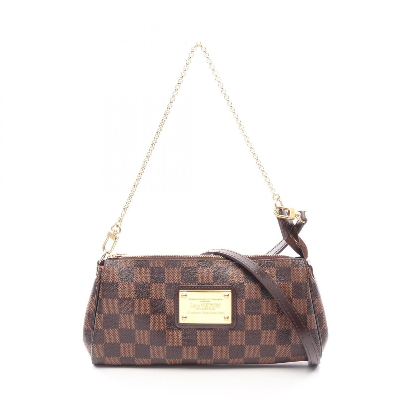 Handbag Coated Canvas Leather Louis Vuitton: Handbag Coated Canvas Leather Louis Vuitton Coated canvas and leather blend in this Louis Vuitton handbag, available in brown. The bag measures 12cm x 25cm x 4cm and features a classic design. A