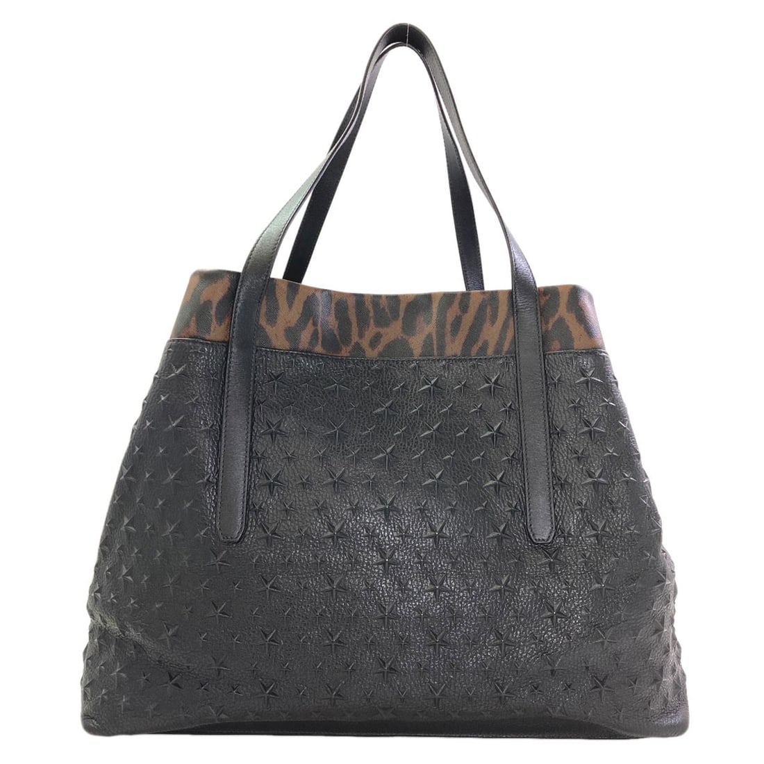 Jimmy Choo Leopard Pattern Embossed Leather Tote - 2