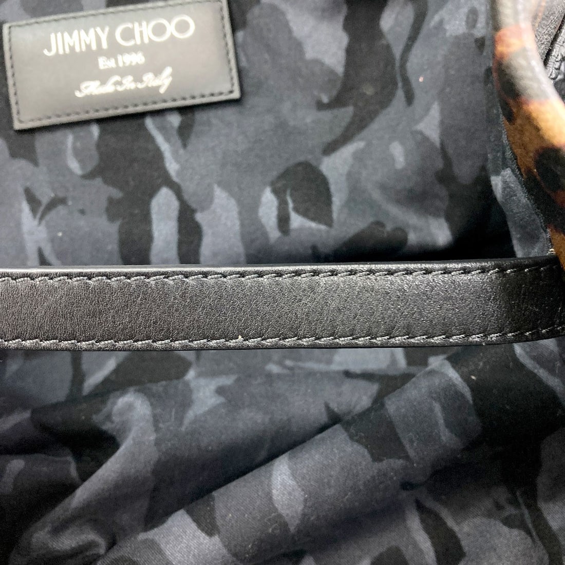 Jimmy Choo Leopard Pattern Embossed Leather Tote - 8