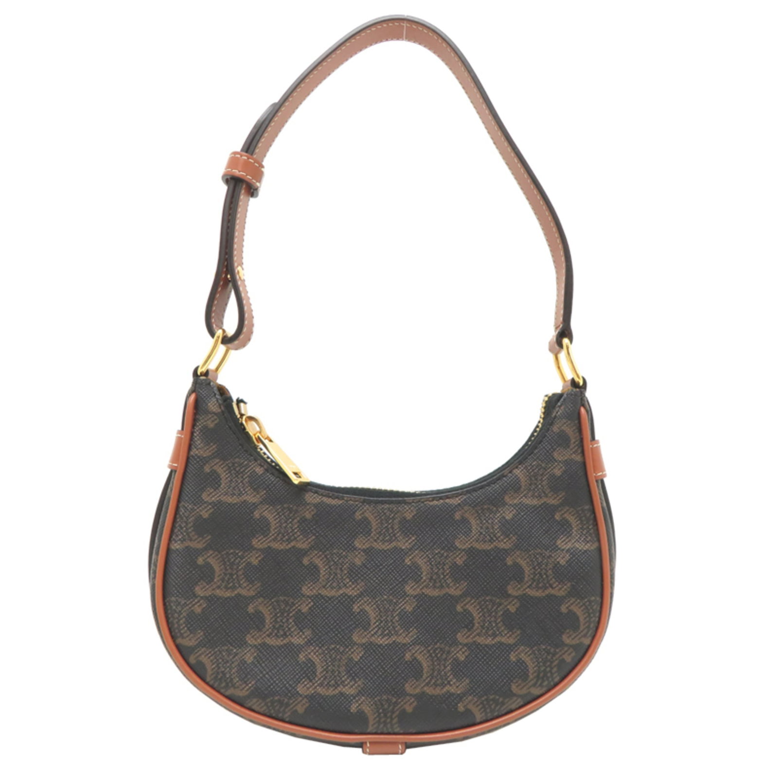 Handbag Canvas Leather: Handbag Canvas Leather Canvas and leather combine in this stylish handbag from Celine, crafted from high-quality calfskin leather and canvas material. Measuring 13cm x 16.5cm x 4.5cm, it offers a comp
