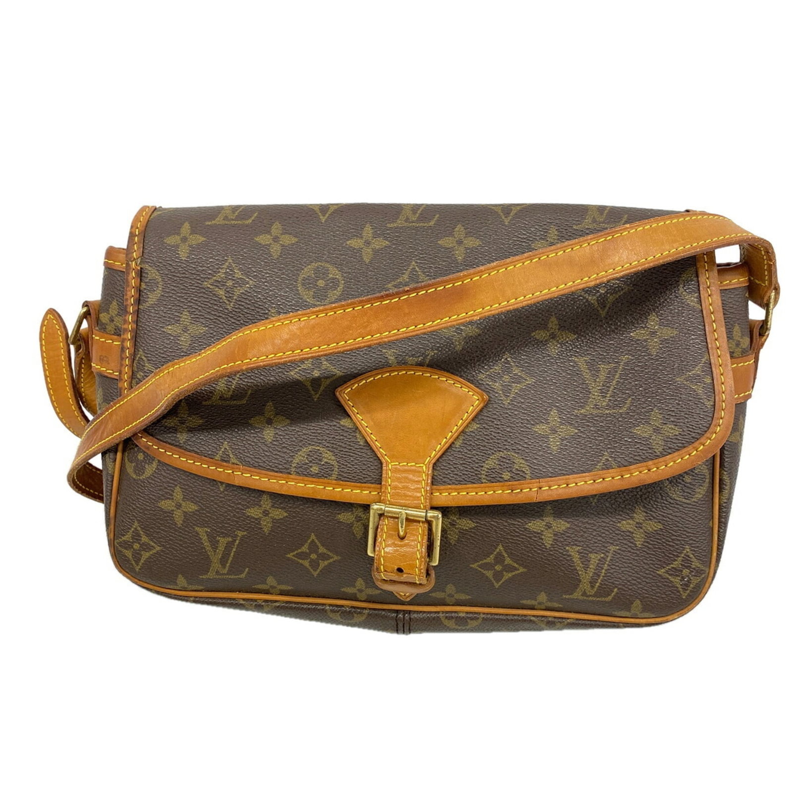 Shoulder Bag by Louis Vuitton: Shoulder Bag by Louis Vuitton Brown Louis Vuitton shoulder bag with dimensions 18cm x 26cm x 8cm. This bag features the classic design of Louis Vuitton, with its signature monogram pattern and sturdy