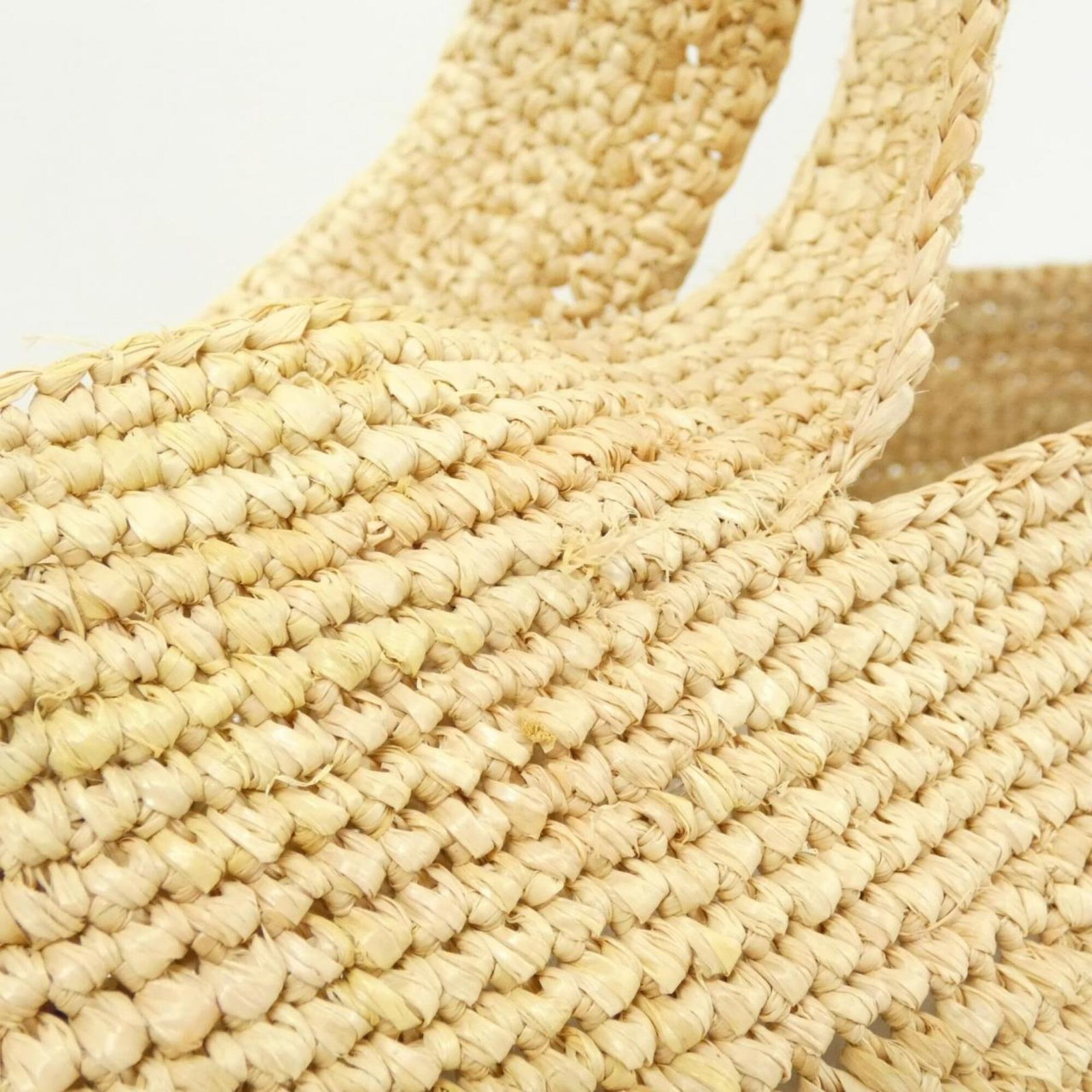 Handbag Raffia Leather Loewe - 6