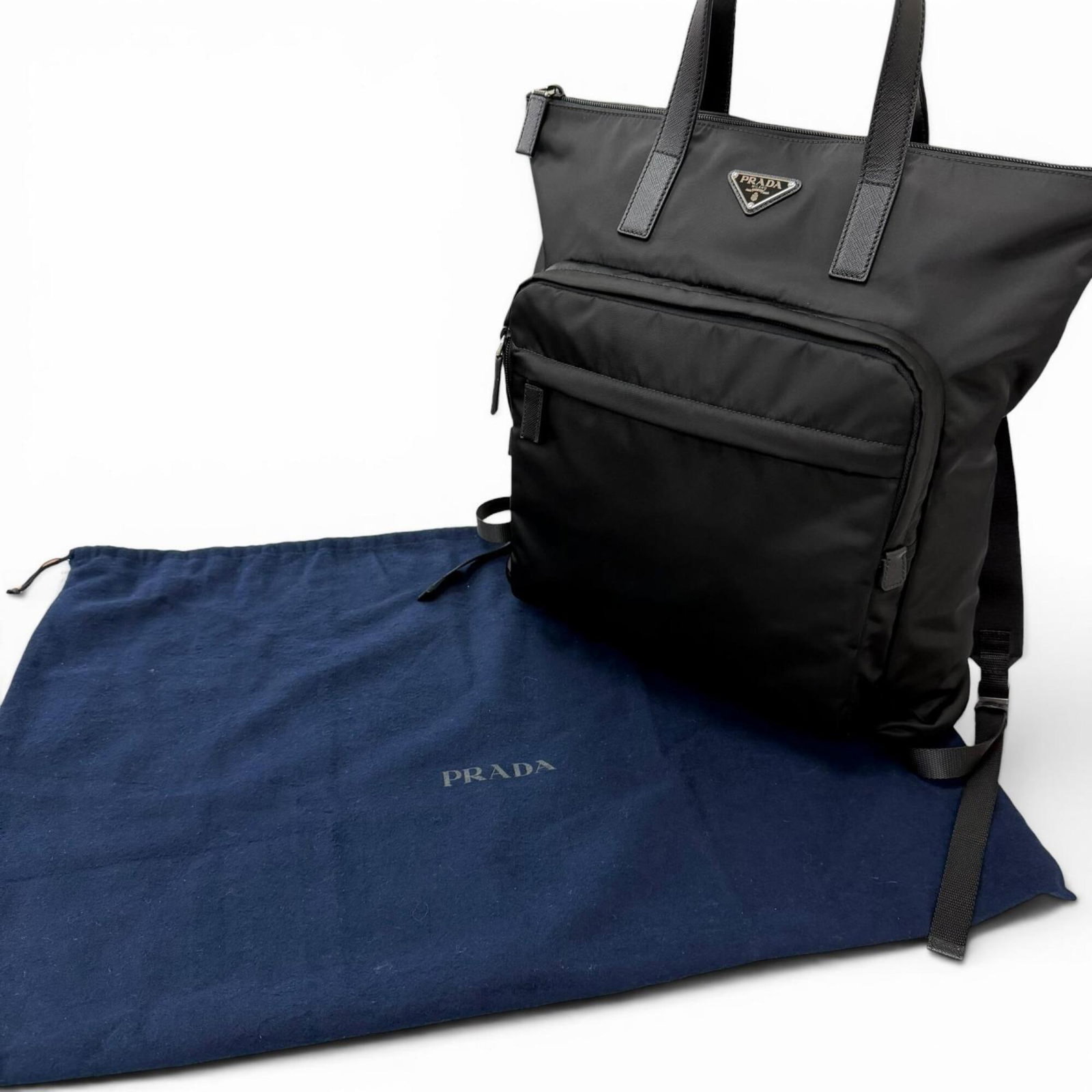 Leather Polyamide Tote Bag Prada - 2