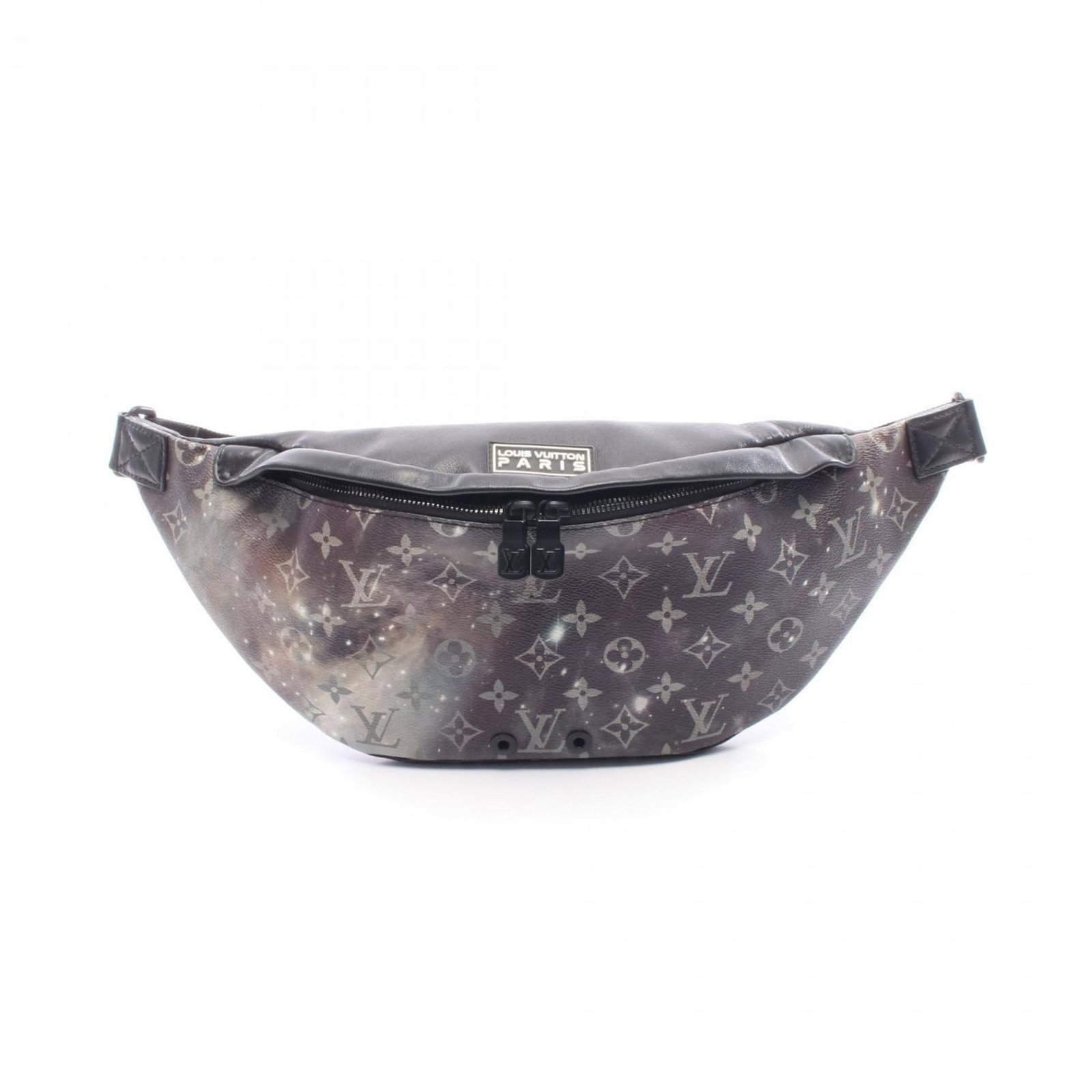 Coated Canvas Leather Handbag Fanny Pack Louis Vuitton: Coated Canvas Leather Handbag Fanny Pack Louis Vuitton Coated canvas and leather come together in a unique design, with a black and multi-color finish. This Louis Vuitton fanny pack measures 19cm x