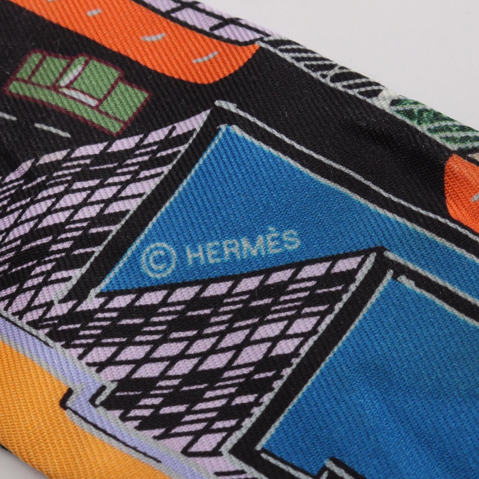 Silk Hermes Scarf - 4