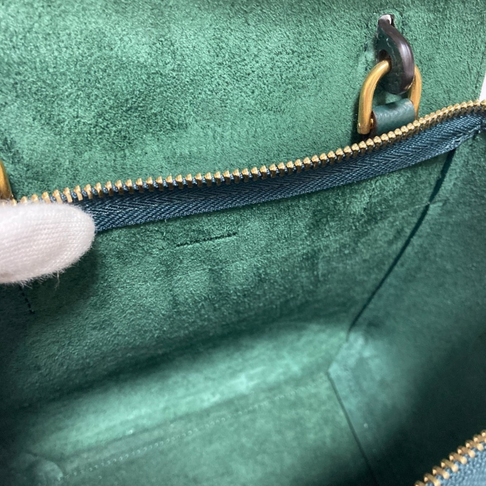 Celine Suede Handbag Shoulder - 10