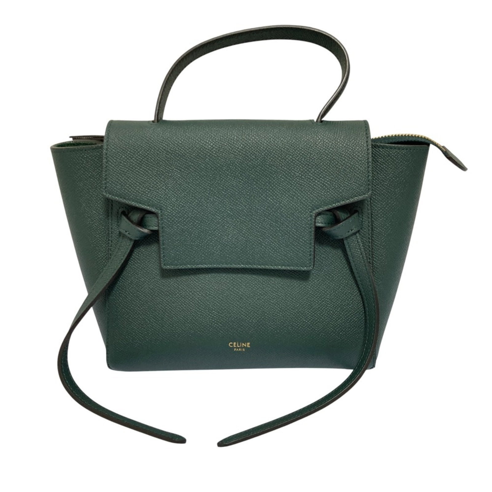 Celine Suede Handbag Shoulder: Celine Suede Handbag Shoulder Suede shoulder bag from Celine, featuring a green color and classic design. Measuring 16cm x 20cm x 11cm, this shoulder bag is made from high-quality suede material. A