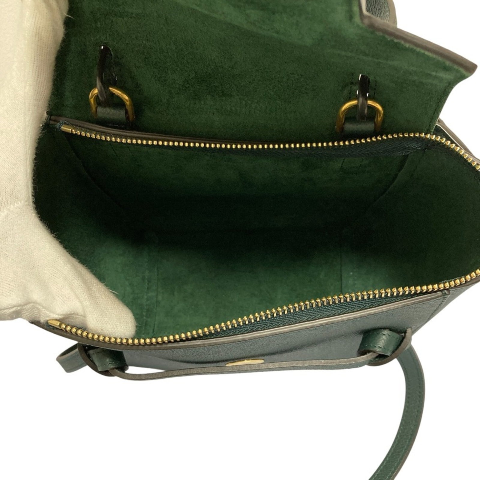 Celine Suede Handbag Shoulder - 9