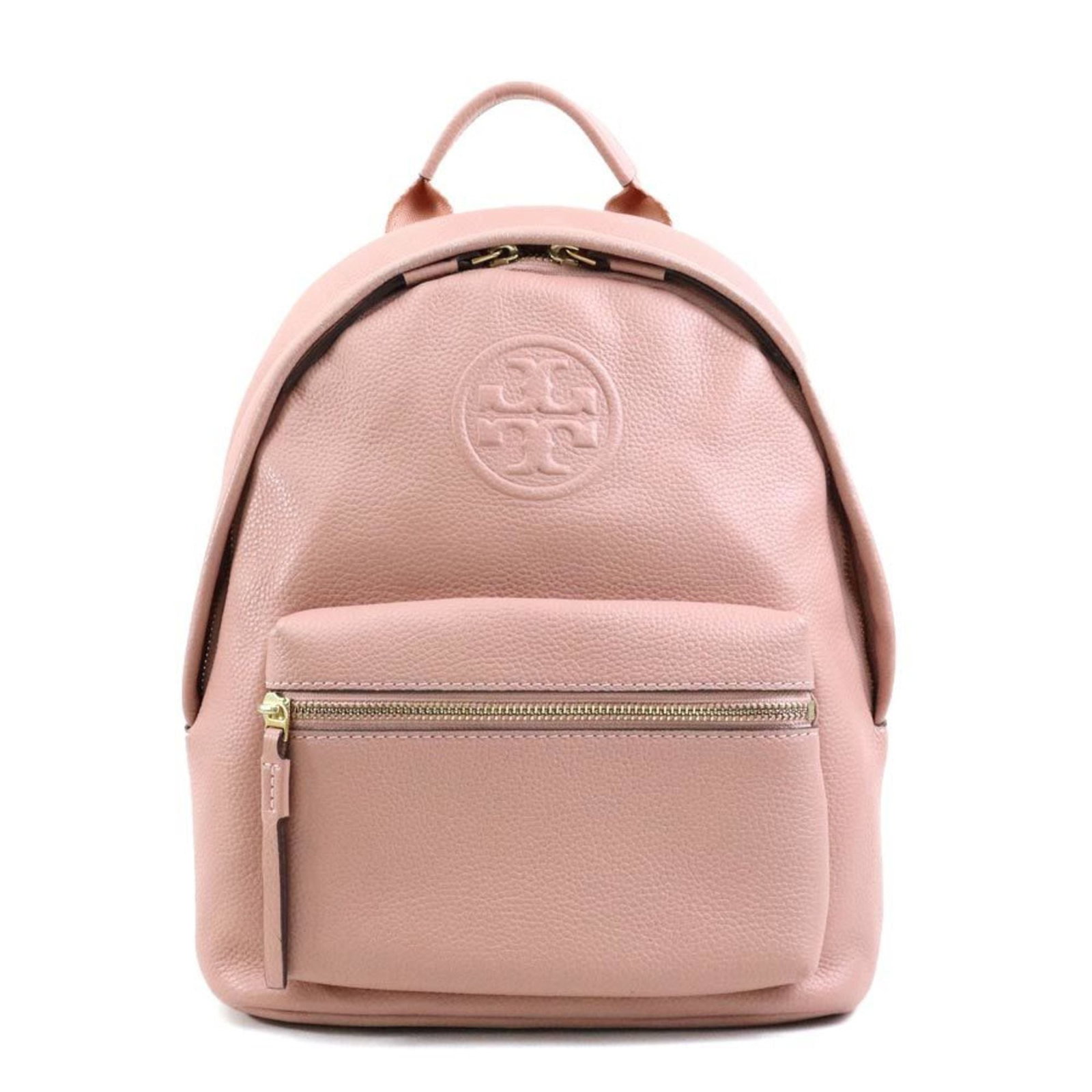 Backpack Leather Tory Burch: Backpack Leather Tory Burch This pink leather backpack from Tory Burch features a classic design with a 30cm x 24.5cm x 10.5cm size, making it a stylish and compact accessory. The backpack is made