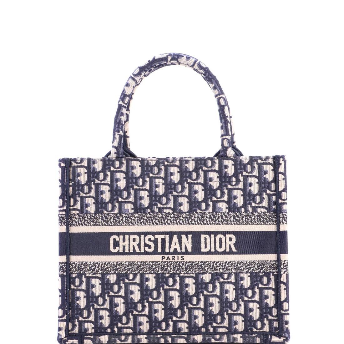 Canvas Oblique Christian Dior Small Tote Book: Canvas Oblique Christian Dior Small Tote Book Canvas Oblique Christian Dior Small Tote Book features a striking blue canvas exterior with a distinctive oblique design, showcasing the brand's signature