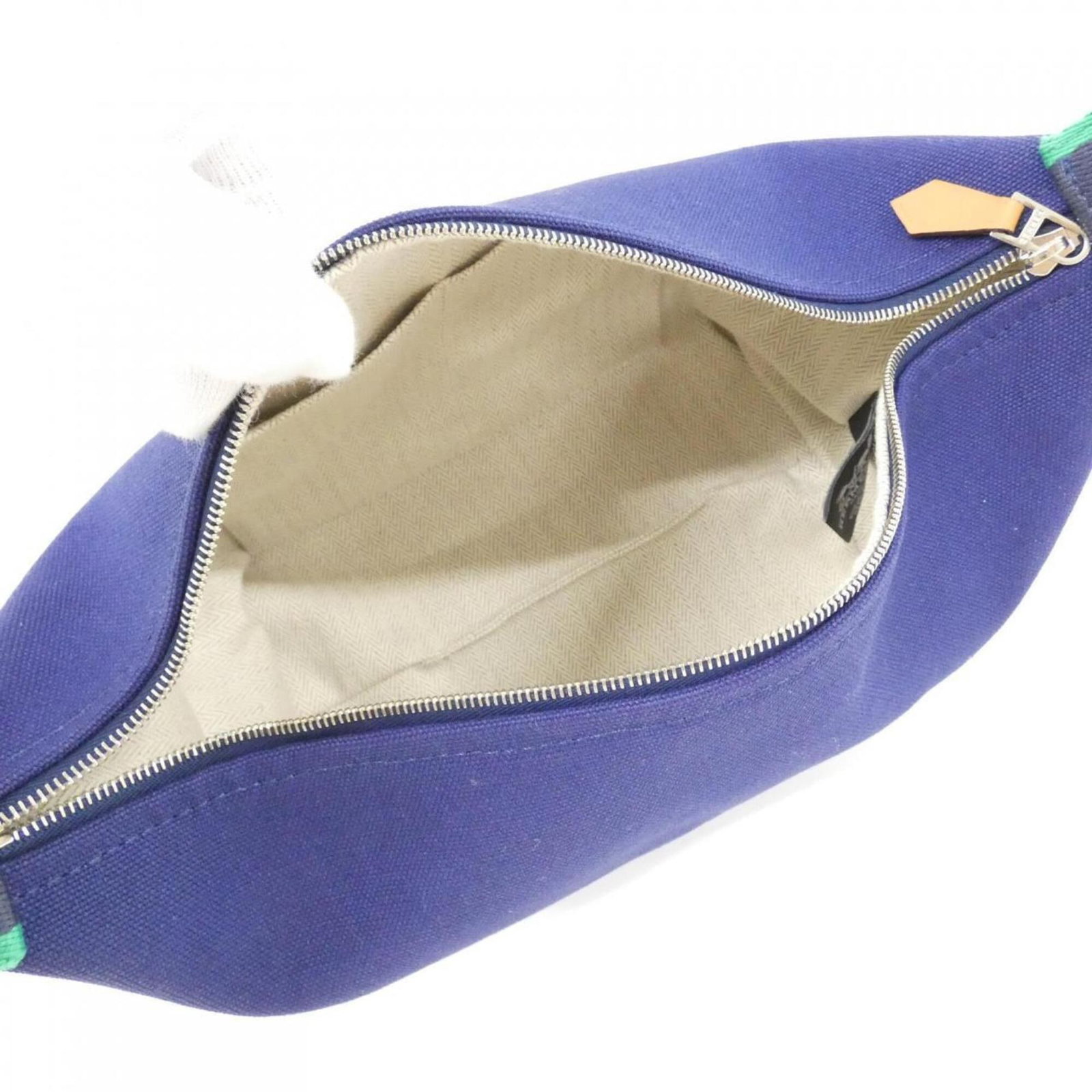 Handbag Canvas Pouch Hermes - 7
