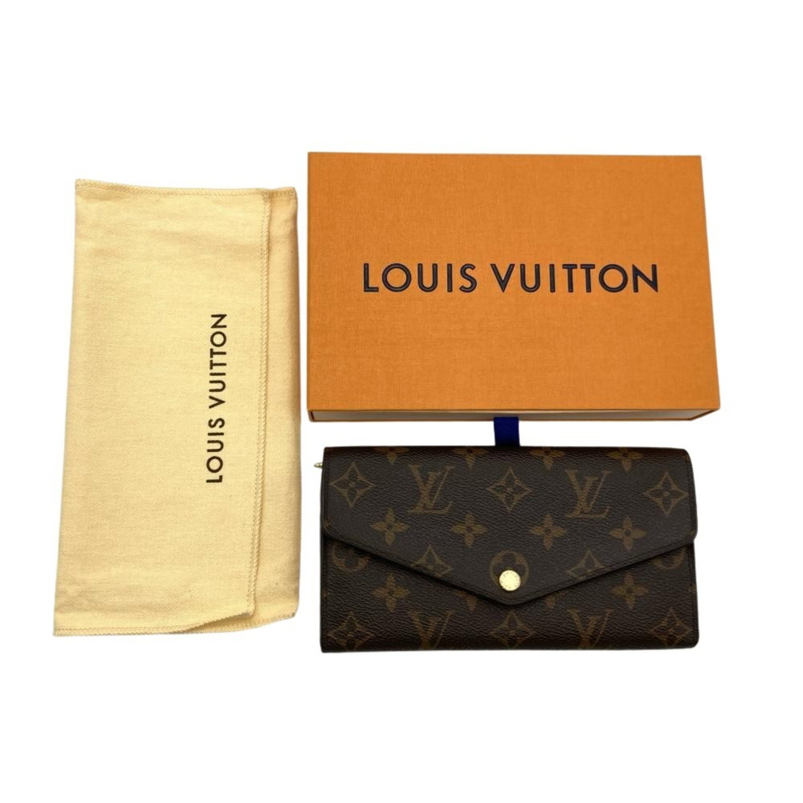 Long Wallet Louis Vuitton Canvas Monogram Tri - 13