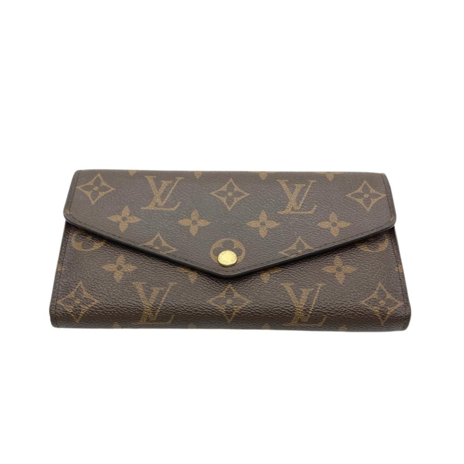 Long Wallet Louis Vuitton Canvas Monogram Tri - 2
