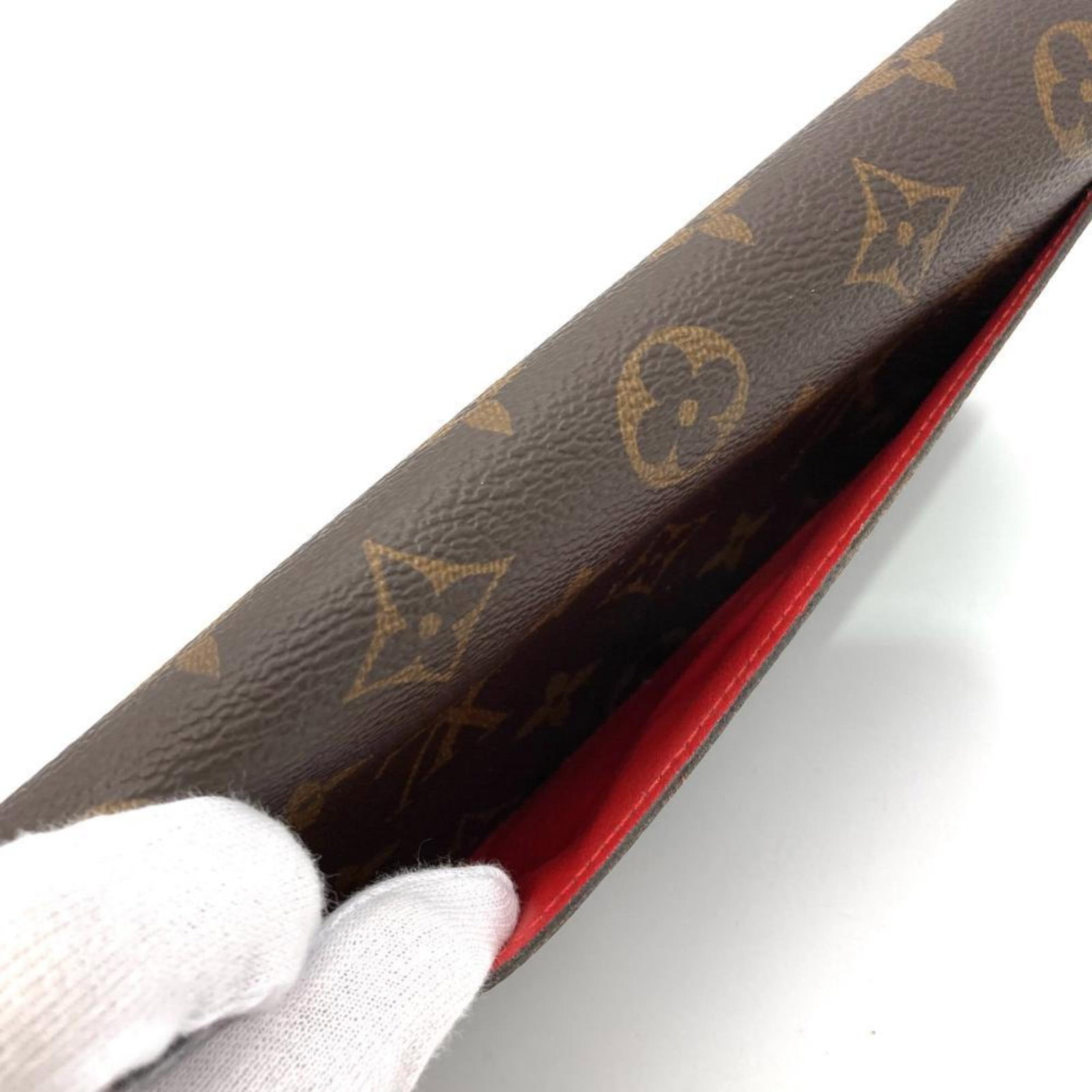 Long Wallet Louis Vuitton Canvas Monogram Tri - 5