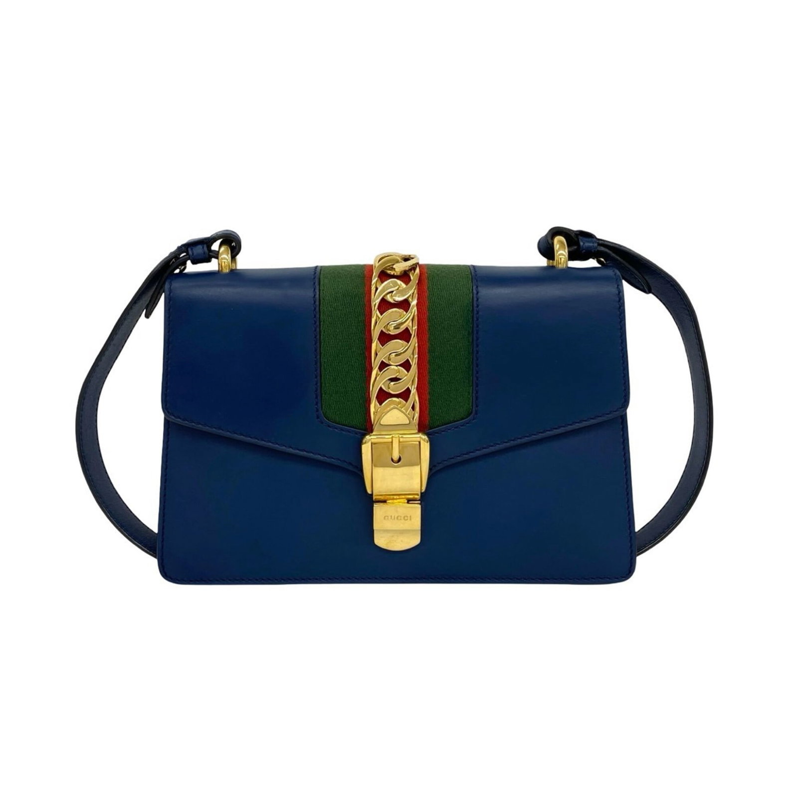 Pochette Leather Bag Shoulder Gucci: Pochette Leather Bag Shoulder Gucci Gucci's Pochette Leather Bag is a stylish shoulder bag featuring a rich green, navy, or red color. Made from high-quality leather, this bag measures 16.5cm x