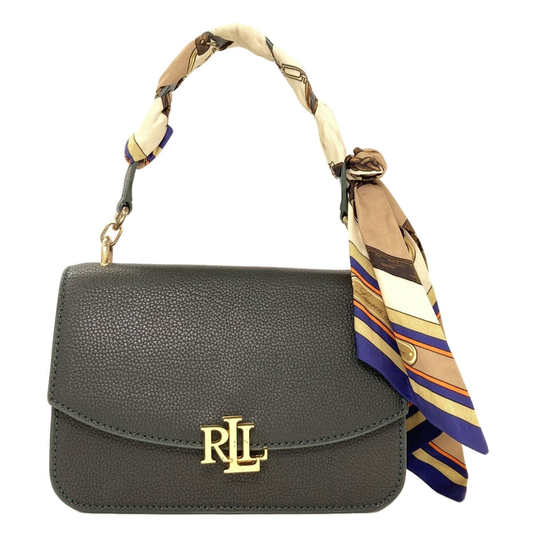 Handbag Leather Ralph Lauren: Handbag Leather Ralph Lauren This Ralph Lauren green leather handbag is a stylish and classic accessory. Made from high-quality leather, its exterior green color is both vibrant and timeless. The