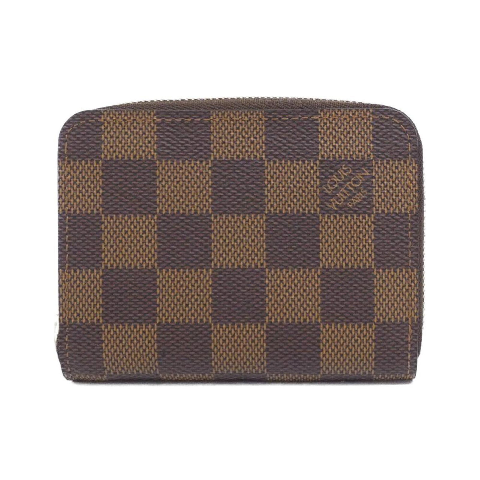 Louis Vuitton Coin Purse/ Coin Case Coated Canvas: Louis Vuitton Coin Purse/ Coin Case Coated Canvas Coated canvas craftsmanship meets timeless style in this Louis Vuitton Coin Purse/ Coin Case, featuring a classic Damier design and a compact Ebene