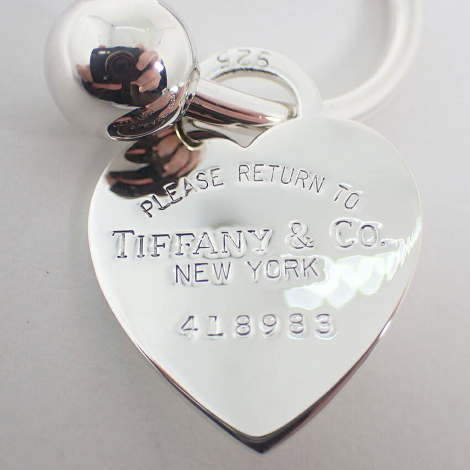 Silver Tiffany Keyring Sterling - 5