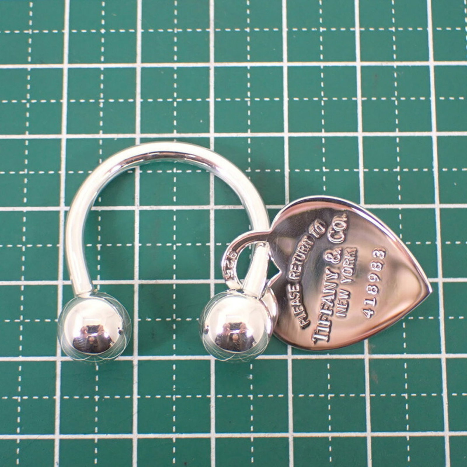 Silver Tiffany Keyring Sterling - 8