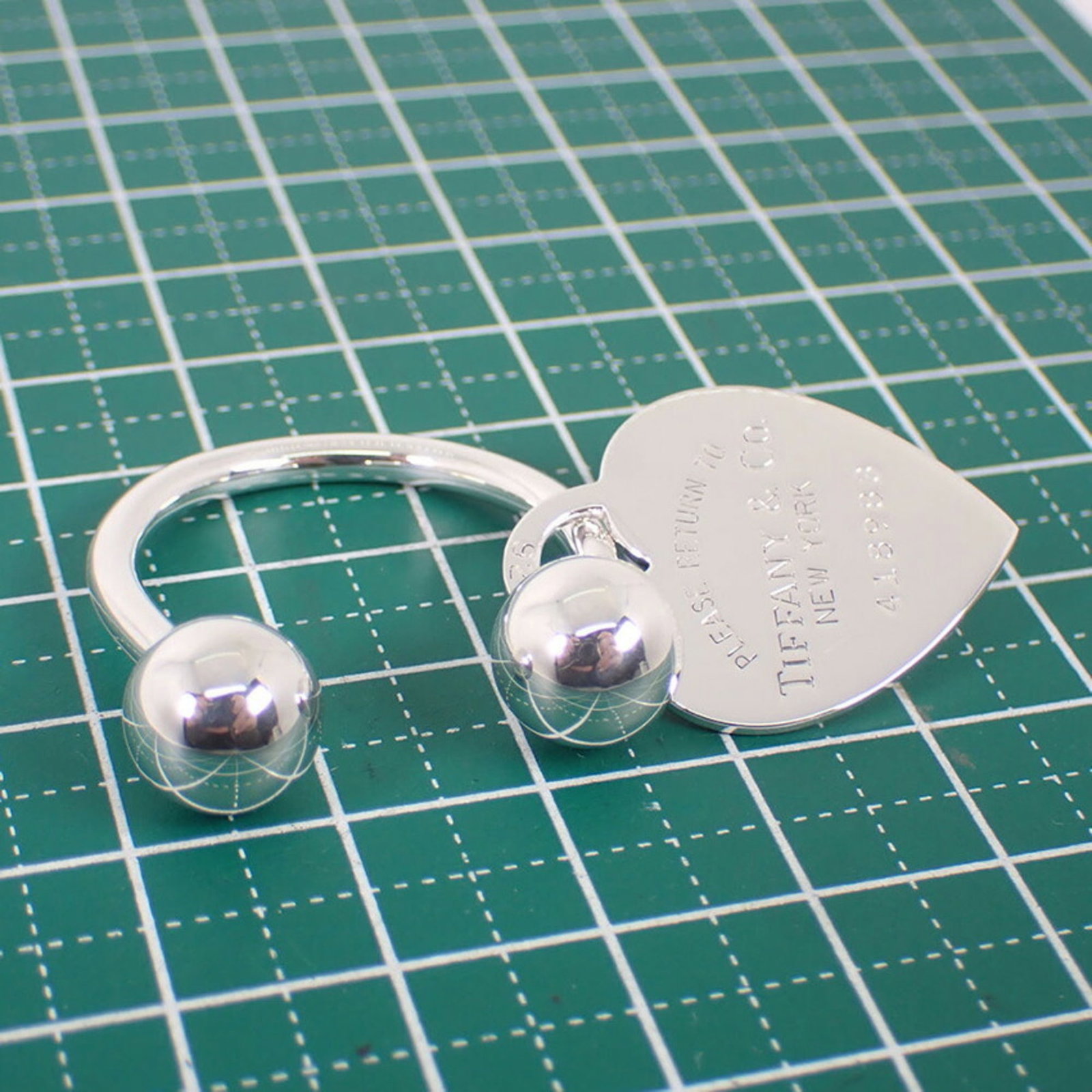 Silver Tiffany Keyring Sterling - 9