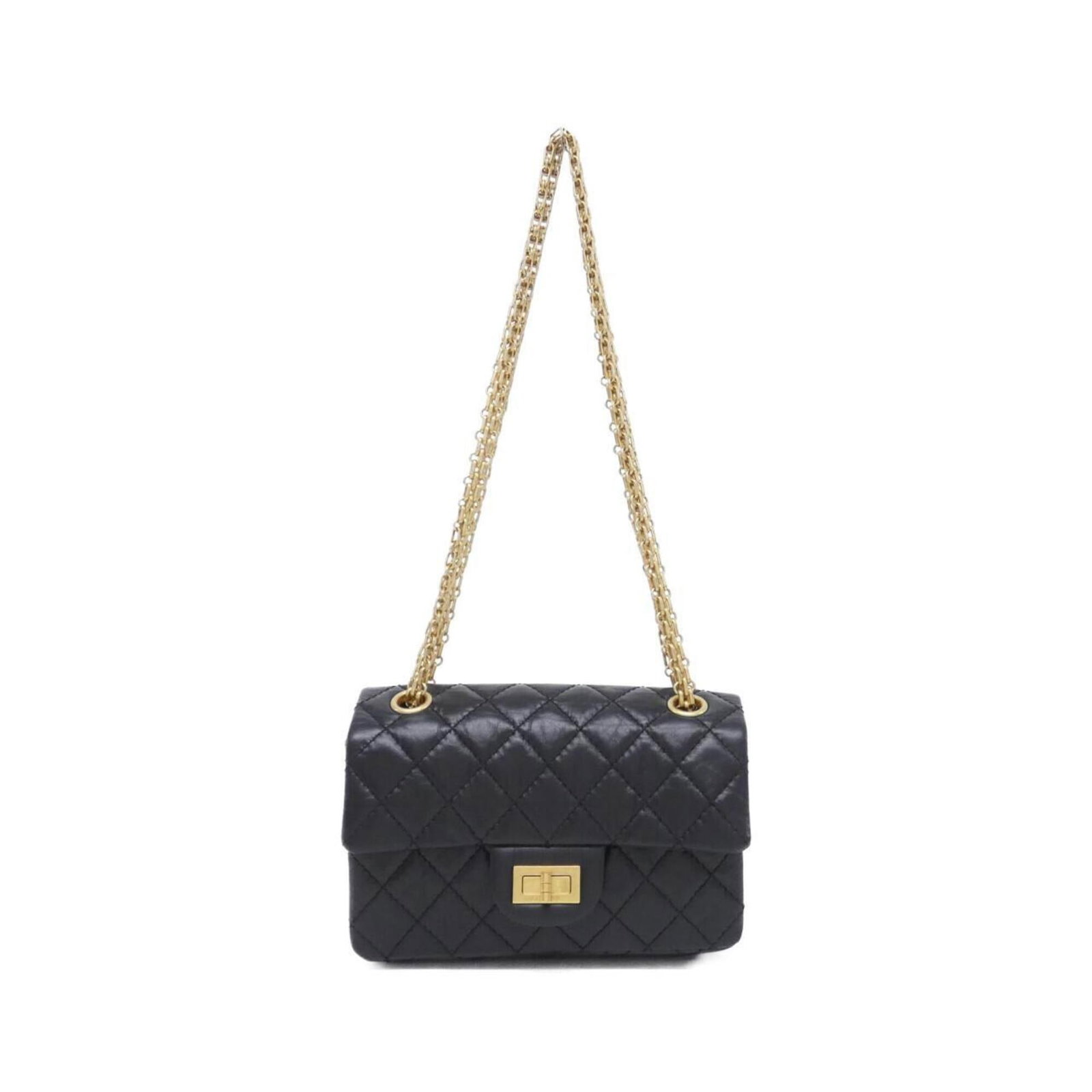 Shoulder Bag Leather Chanel: Shoulder Bag Leather Chanel Black Calfskin Leather Shoulder Bag from Chanel. This sleek shoulder bag features a classic design with a timeless black color and premium leather construction. Measuring 1