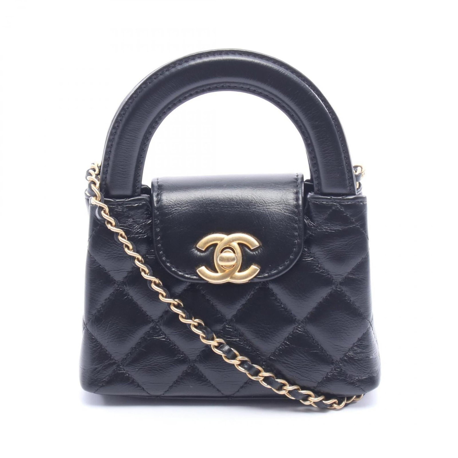 Shoulder Bag Leather Handbag Chanel: Shoulder Bag Leather Handbag Chanel This black lambskin leather shoulder bag from Chanel features a sleek and sophisticated design. With its classic shape and timeless style, it is a versatile accesso