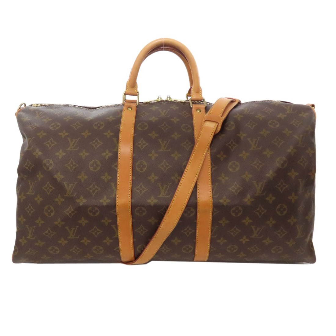 Louis Vuitton Monogram Canvas Kiepol Bundriere 55 Boston M41414 Bag: Louis Vuitton Monogram Canvas Kiepol Bundriere 55 Boston M41414 Bag Brown Monogram Canvas Louis Vuitton Boston Bag with Classic Design. This iconic Boston bag features the iconic monogram canvas