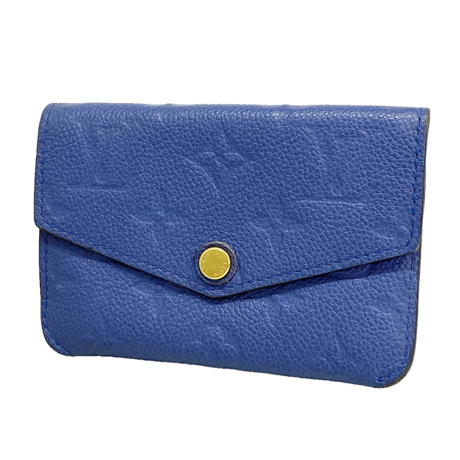 Louis Vuitton Coin Purse/ Coin Case: Louis Vuitton Coin Purse/ Coin Case This Louis Vuitton coin purse boasts a sleek blue hue and compact size, measuring 8cm x 13cm x 1.5cm. The iconic monogram pattern adds a touch of luxury to this fun