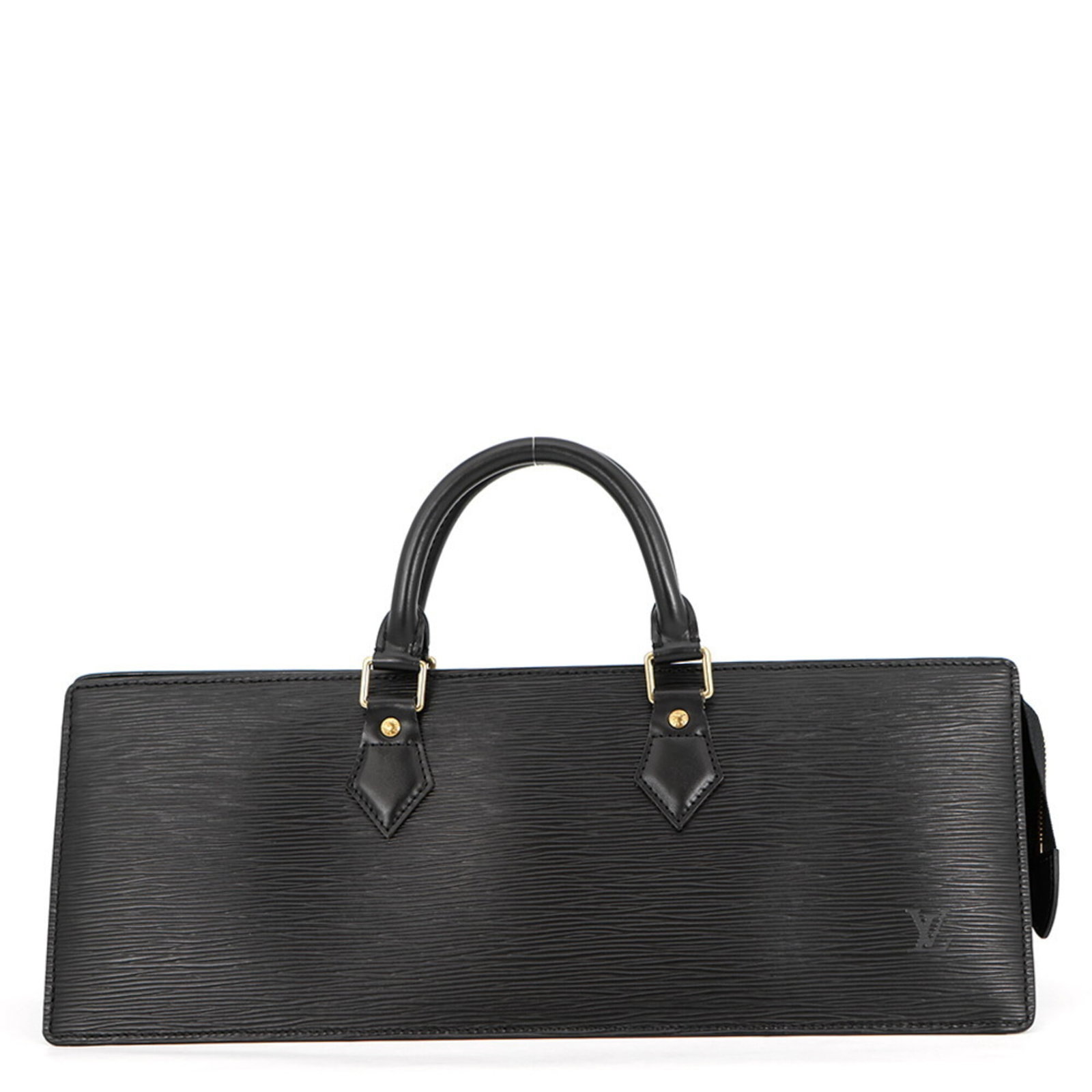 Epi Leather Louis Vuitton Handbag: Epi Leather Louis Vuitton Handbag Epi leather Louis Vuitton handbag in black, featuring a classic design with a timeless black color. Made from high-quality Epi leather, this handbag measures 14cm x