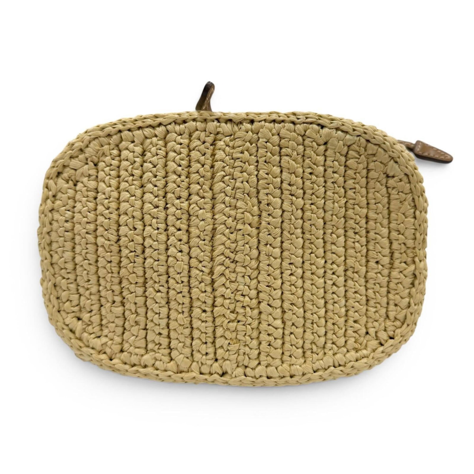 Raffia Leather Handbag Shoulder Prada - 6