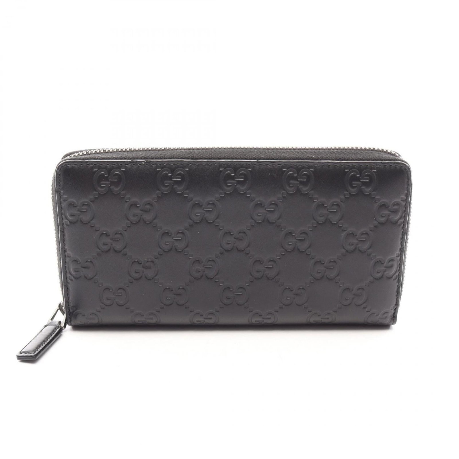 Gucci Long Wallet (Bi-Fold) Leather: Gucci Long Wallet (Bi-Fold) Leather Black leather bi-fold wallet from Gucci, measuring 10cm x 18.5cm x 2cm, offering a classic and elegant design. This long wallet features high-quality leather constr