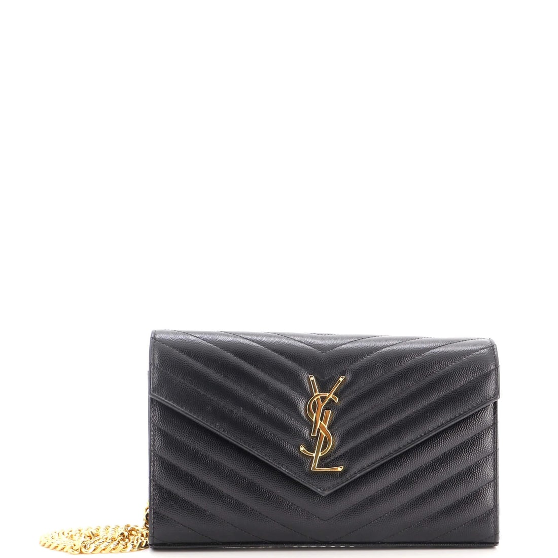 Classic Monogram Wallet on Matelasse Leather Chevron Medium Saint Laurent: Classic Monogram Wallet on Matelasse Leather Chevron Medium Saint Laurent Classic Monogram Wallet on Matelasse Leather Chevron Medium Saint Laurent features a timeless design with a black exterior