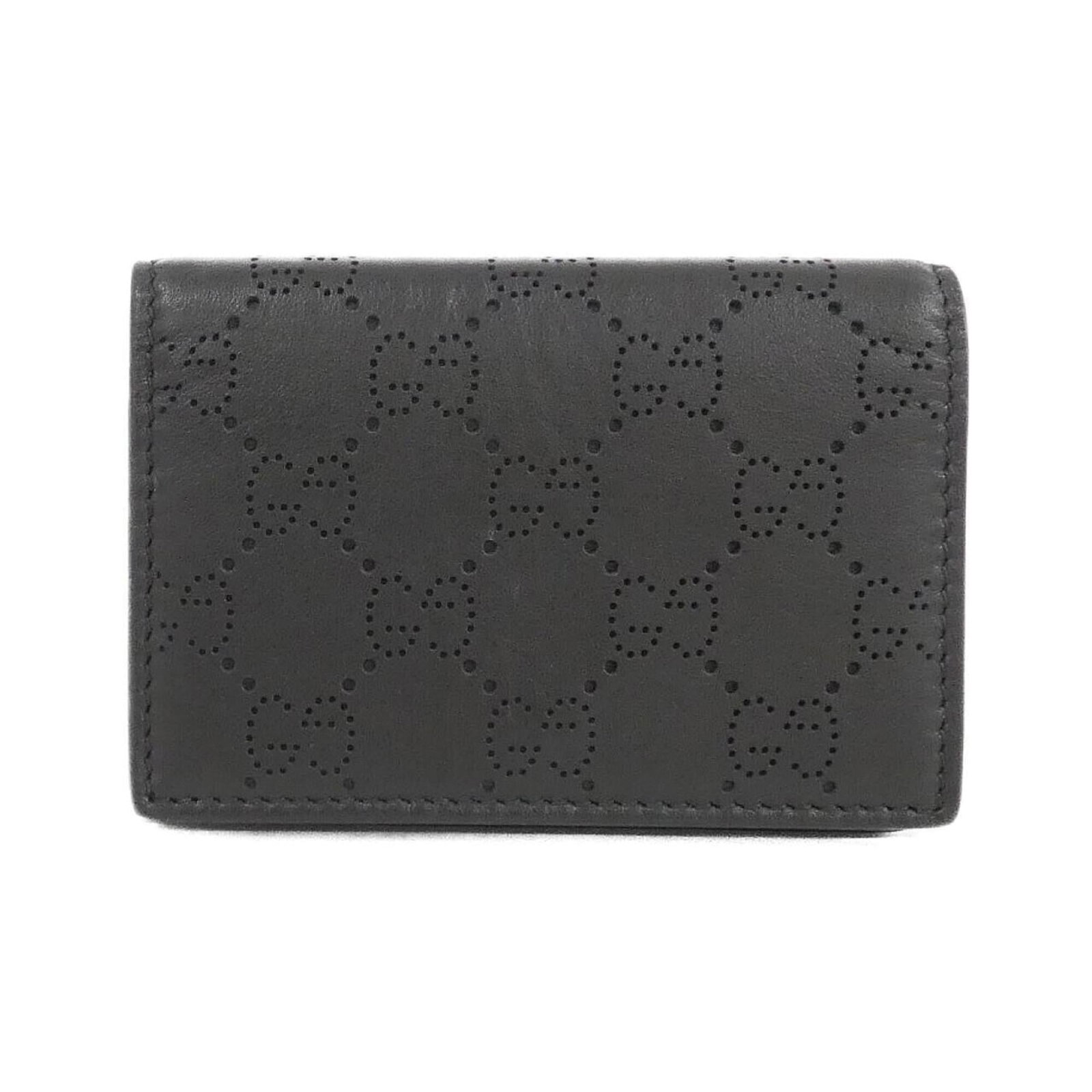 Gucci Card Case Gg Leather: Gucci Card Case Gg Leather Gucci Card Case Gg Leather is a sleek and stylish accessory made from high-quality GG leather, available in black. Measuring 8cm x 11cm x 1.5cm, it features a compact design