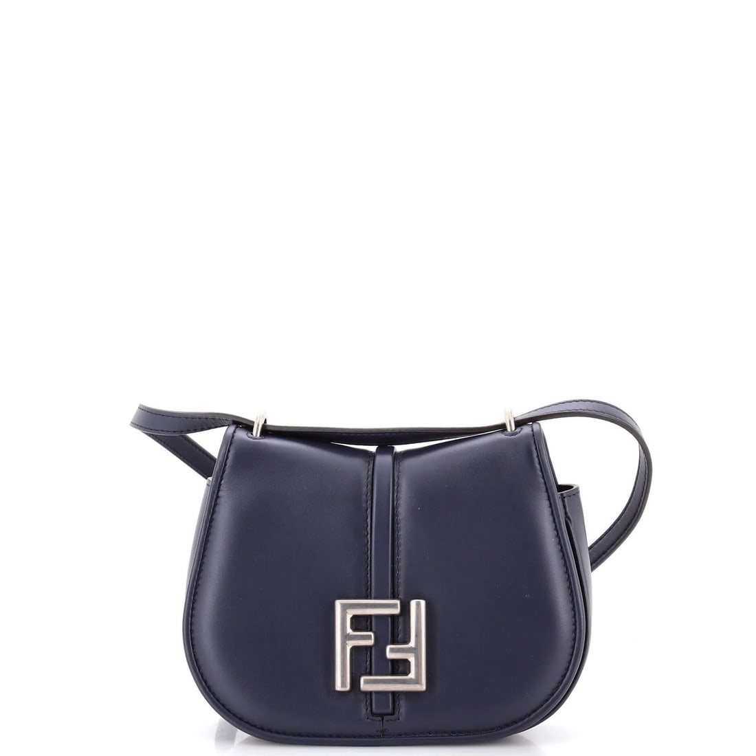 C'mon Fendi Small Shoulder Leather Bag: C'mon Fendi Small Shoulder Leather Bag Small, stylish, and sleek, this C'mon Fendi shoulder bag boasts a vibrant blue leather exterior and a chic design that's sure to turn heads. With its compact