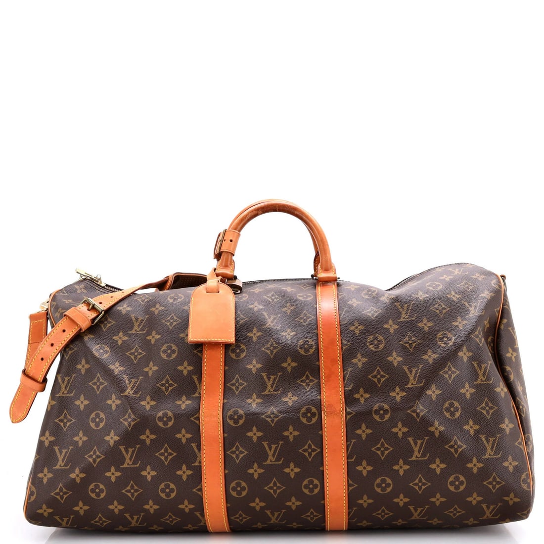 Canvas Monogram Bag Keepall Bandouliere Louis Vuitton: Canvas Monogram Bag Keepall Bandouliere Louis Vuitton Canvas Monogram Bag Keepall Bandouliere Louis Vuitton - A Timeless Brown Duffle Bag with Classic Details. This Louis Vuitton Keepall Bandouliere