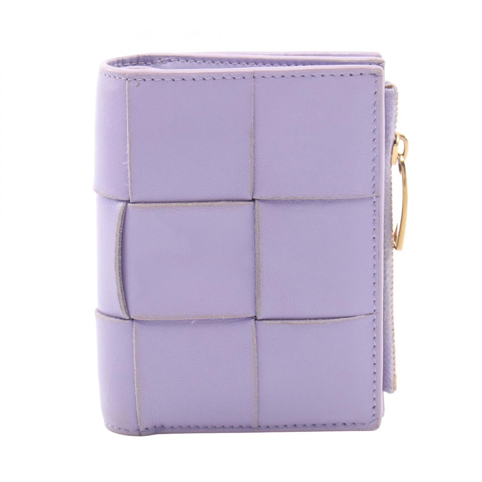 Bottega Veneta Wallet (Bi-Fold) Leather: Bottega Veneta Wallet (Bi-Fold) Leather Purple Bottega Veneta bi-fold leather wallet with a size of 11.5cm x 9cm x 2cm. This wallet features high-quality leather material and a classic design. The