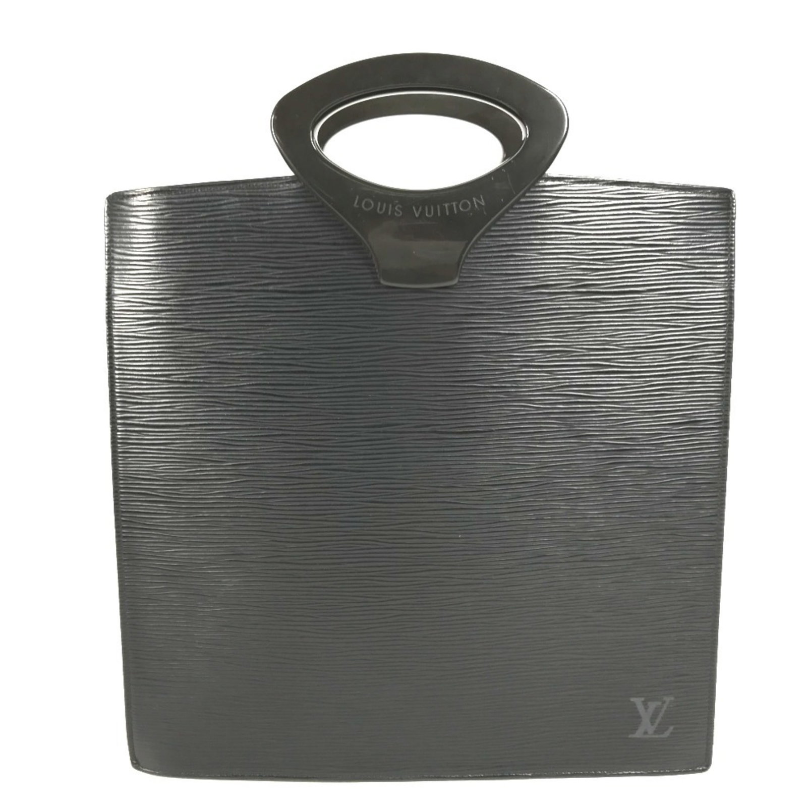 Louis Vuitton Epi Leather Tote Bag: Louis Vuitton Epi Leather Tote Bag Black, Galle, and Noir Epi leather come together in this sleek Louis Vuitton tote bag, featuring an open outer pocket for added convenience. Measuring 27cm x 27.5cm