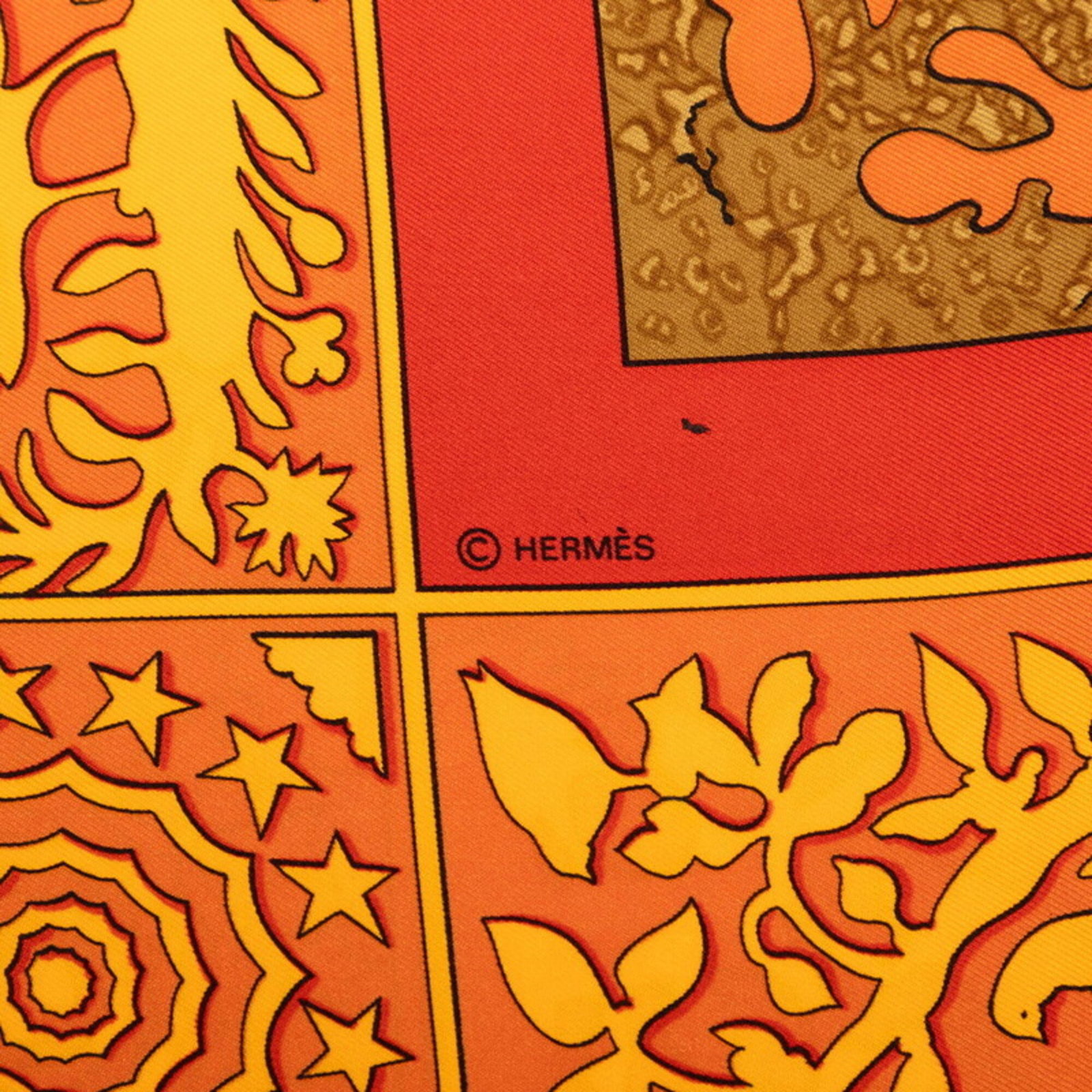 Silk Hermes Scarf - 5