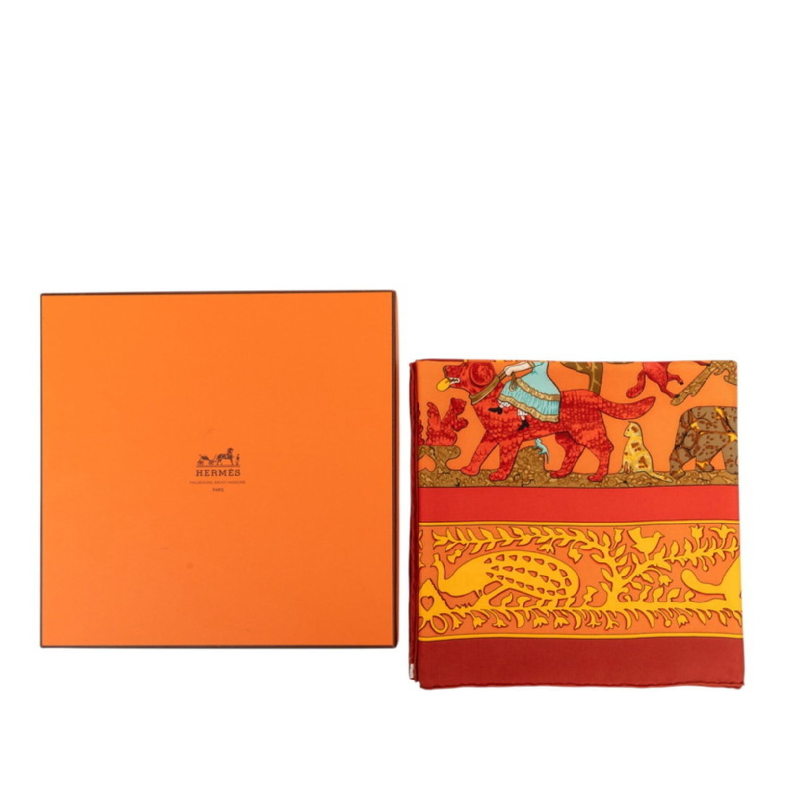 Silk Hermes Scarf - 8
