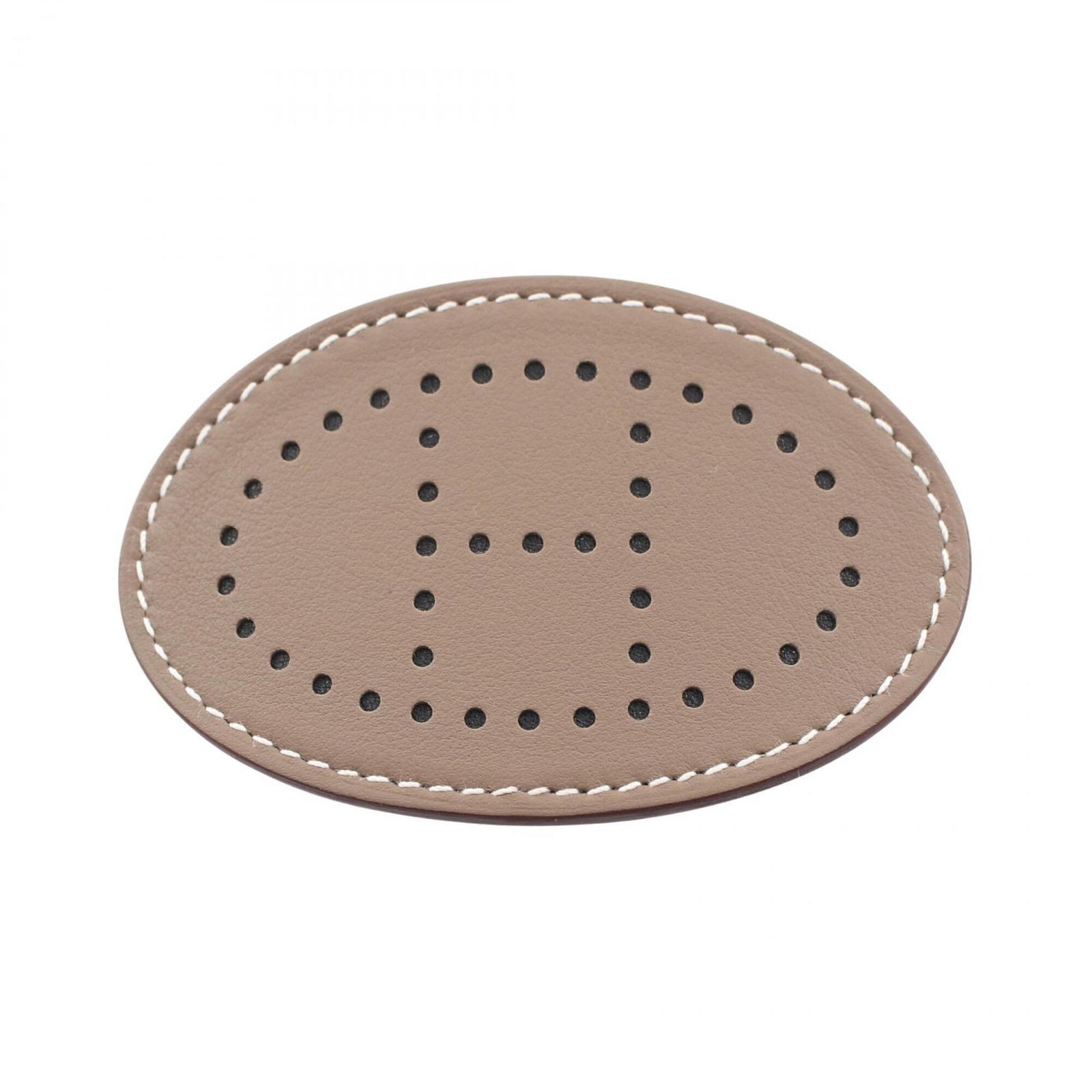 Swift Hermes Leather Clip: Swift Hermes Leather Clip Swift leather is a high-quality material used to craft the 8cm x 5cm hair clip, featuring a distinctive gray color. This compact clip showcases the versatility of Swift leath