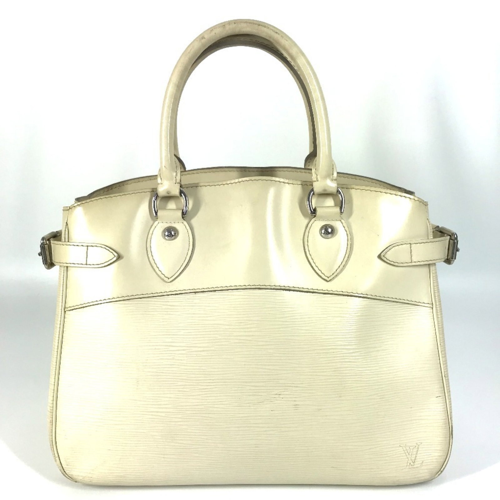 Louis Vuitton Epi Leather Tote Bag: Louis Vuitton Epi Leather Tote Bag Louis Vuitton Epi Leather Tote Bag is a timeless, off-white tote bag made from high-quality Epi leather. Measuring 24cm x 33cm x 12.5cm, this classic design